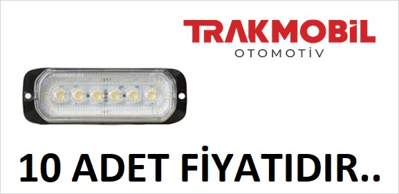 YAN İŞARET LAMBA 24 LEDLİ 2 FONKSİYONLU (10 ADET) Beyaz