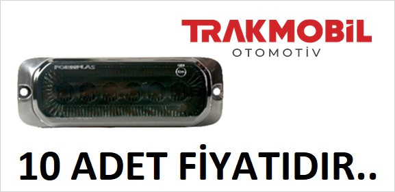 YAN İŞARET LAMBA 24 LEDLİ 2 FONK. FÜME CAM (10 ADET) Sarı