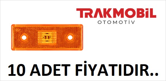 YAN İŞARET LAMBA 4 LEDLİ (SIDE MARKER) (10 ADET) Sarı