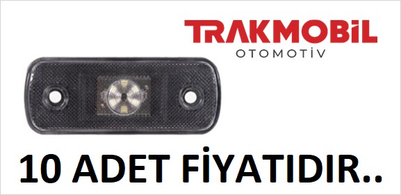 YAN İŞARET LAMBA 6 LEDLİ (10 ADET) Beyaz