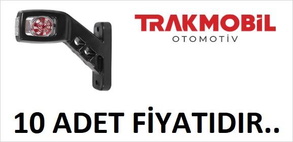 3 YÖNLÜ BOYNUZ LAMBA ORTA 14 LEDLİ  (10 ADET)