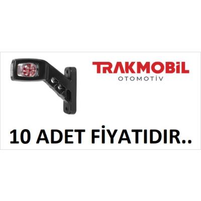 3 YÖNLÜ BOYNUZ LAMBA ORTA 14 LEDLİ  (10 ADET)