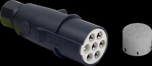 AKSA 7'Lİ PLASTİK TIR RÖMORK FİŞİ ERKEK S TİPİ