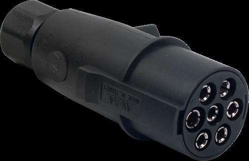 AKSA 7'Lİ PLASTİK TIR RÖMORK FİŞİ KABLOLU N TİPİ