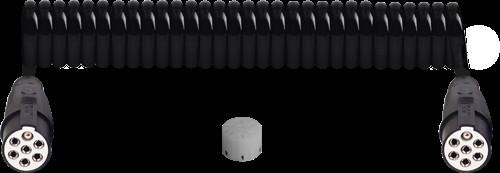 AKSA 7'Lİ PLASTİK TIR RÖMORK FİŞİ KABLOLU S TİPİ