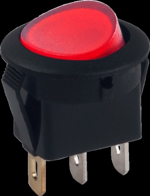 AKSA IŞIKLI ANAHTAR KIRMIZI