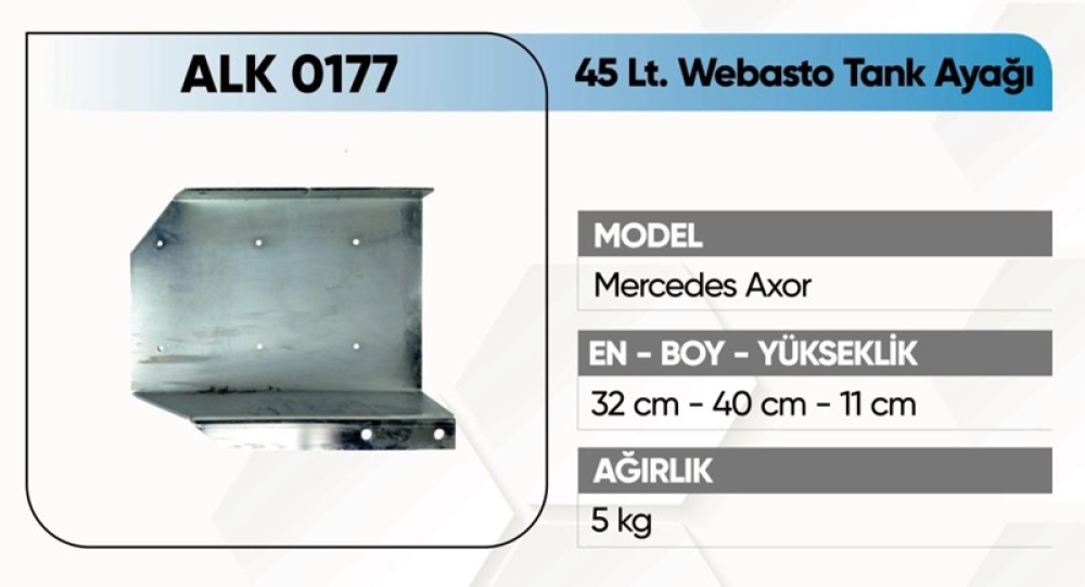 ALKOTEK AXOR WEBASTO TANK AYAĞI 45 LT.