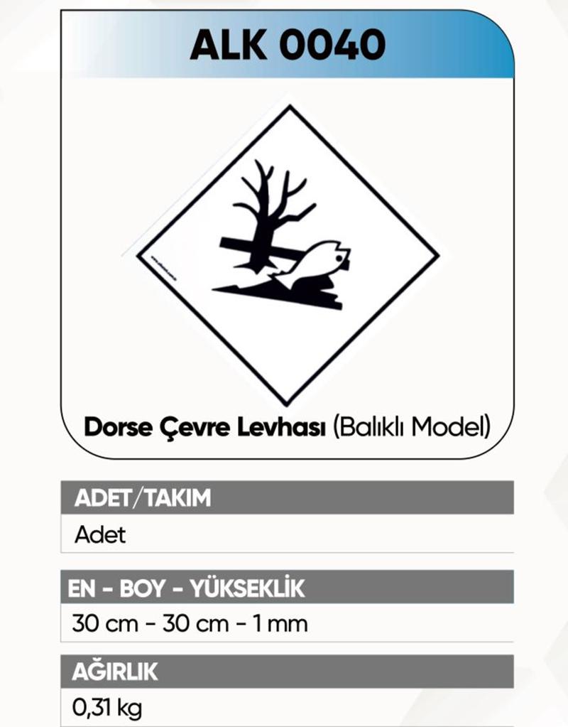 ALKOTEK ÇEVRE LEVHASI ( BALIK )