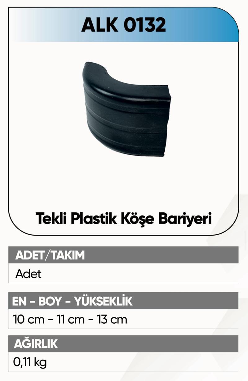 ALKOTEK DORSE  BARİYER KÖŞE PLASTİK TEKLİ 4 ADET