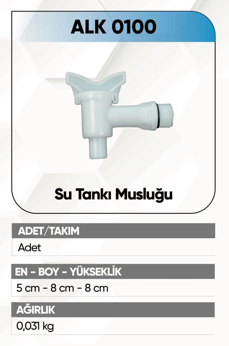 ALKOTEK DORSE SU TANKI MUSLUĞU İNCE DİŞ 2 ADET