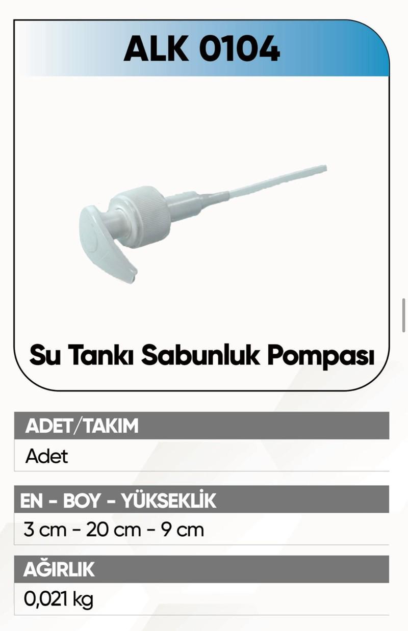 ALKOTEK DORSE SU TANKI SABUNLUĞU POMPASI