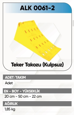 ALKOTEK DORSE TEKER TAKOZU KULPSUZ  SARI B KALİTE