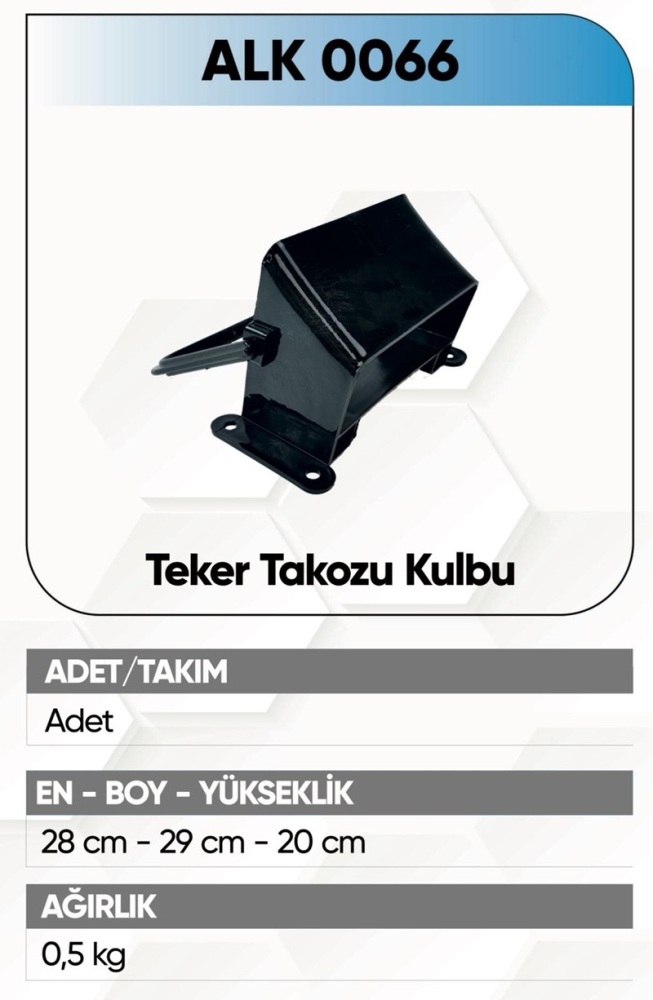 ALKOTEK DORSE TEKER TAKOZU KULPU