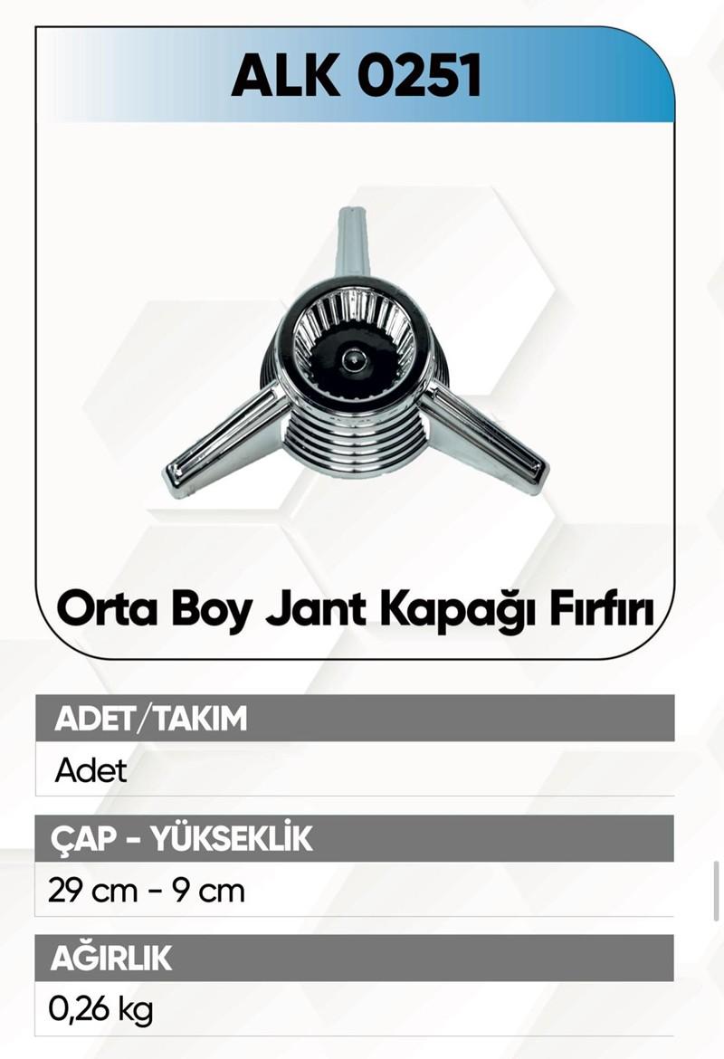 ALKOTEK JANT KAPAĞI FIRFIRI ORTA BOY