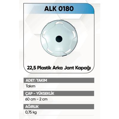 ALKOTEK JANT KAPAĞI PLASTİK ARKA 22,5 BEYAZ