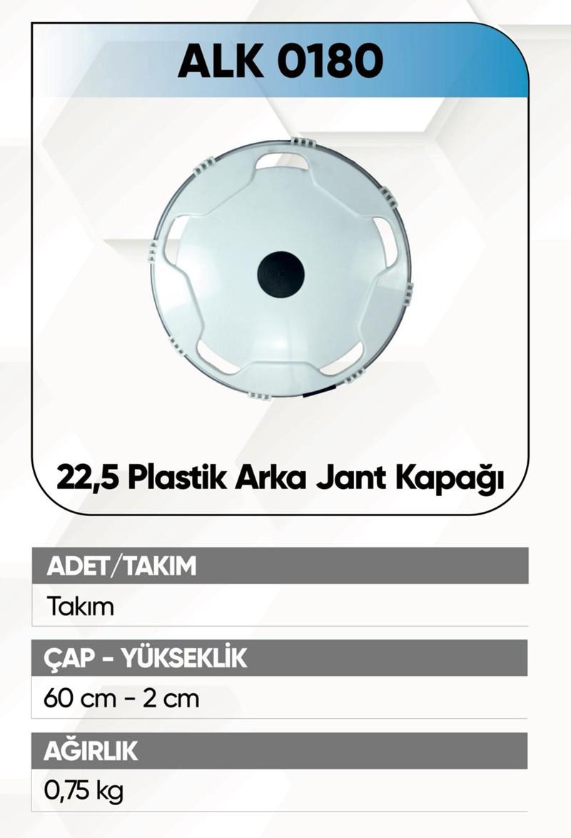 ALKOTEK JANT KAPAĞI PLASTİK ARKA 22,5 BEYAZ