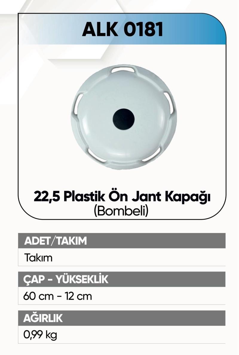 ALKOTEK JANT KAPAĞI PLASTİK ÖN 22,5 BEYAZ