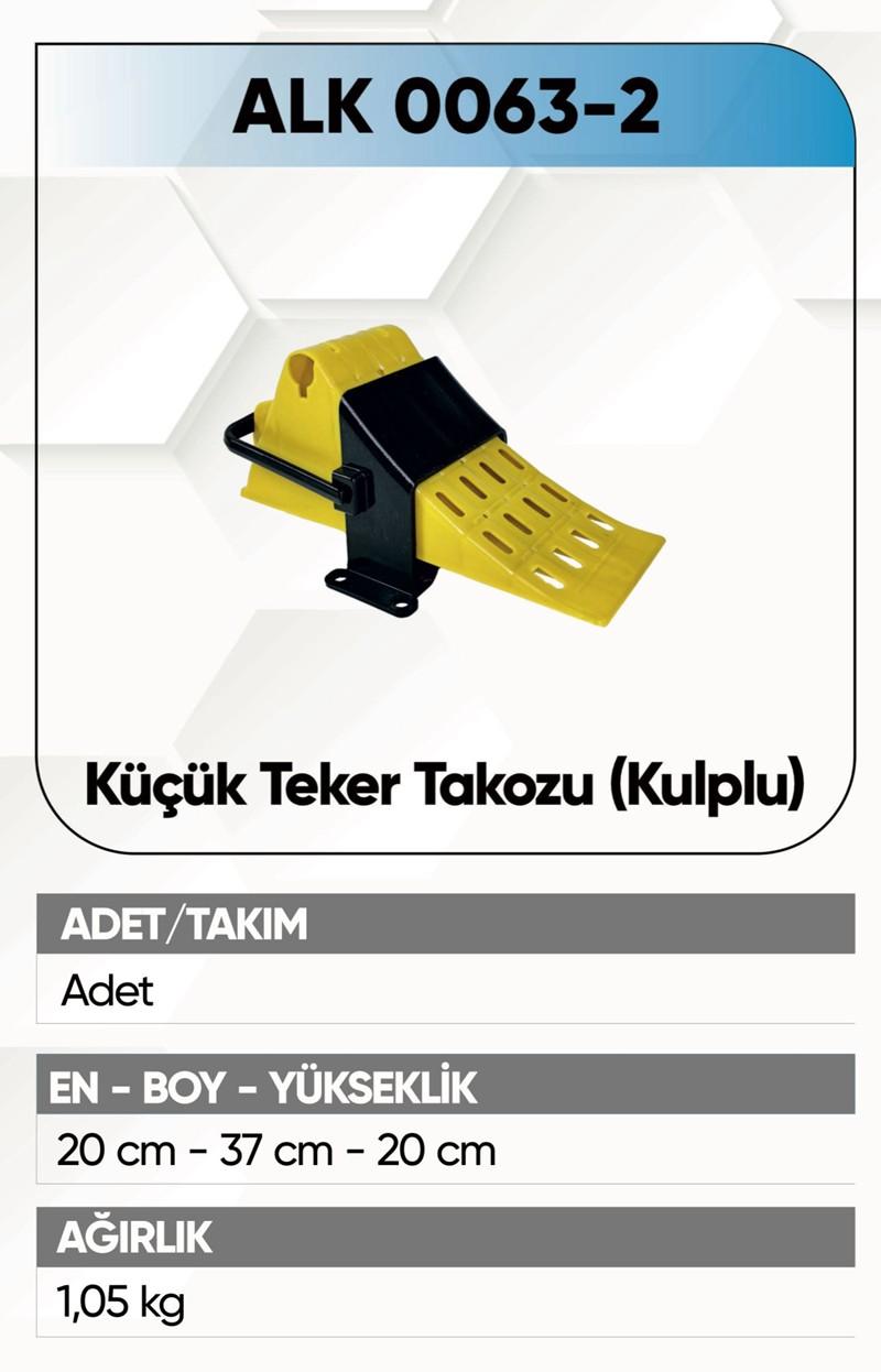 ALKOTEK KÜÇÜK TEKER TAKOZU SARI KULPLU 2.KALİTE