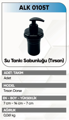ALKOTEK TIRSAN MODELİ SABUNLUK