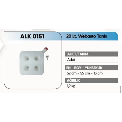 ALKOTEK WEBASTO TANKI 20LT ( REKORLU )