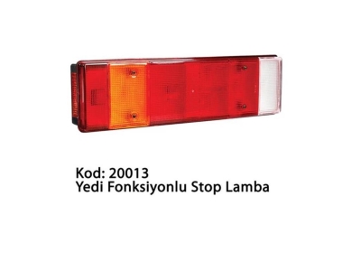 ASFAR 7 FONKSİYONLU KABLOLU STOP LAMBASI