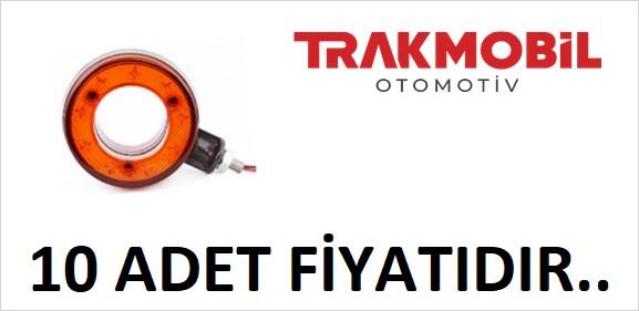 AYNA ALTI KÜPE LAMBA 18 LEDLİ İÇİ BOŞ (10 ADET) Sarı - Kırmızı