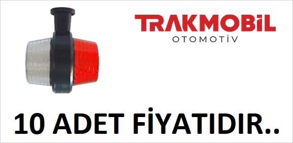 AYNA ALTI KÜPE LAMBA NEON (10 ADET) Kırmızı - Beyaz