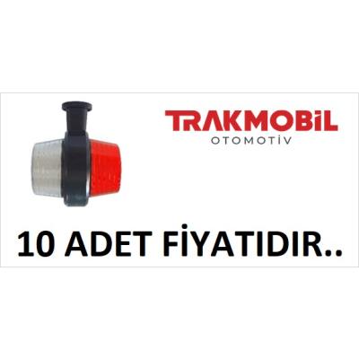 AYNA ALTI KÜPE LAMBA NEON (10 ADET) Kırmızı - Beyaz