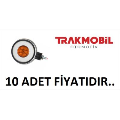 AYNA ALTI KÜPE LAMBA SİNYALLİ NEON (10 ADET) Kırmızı - Beyaz