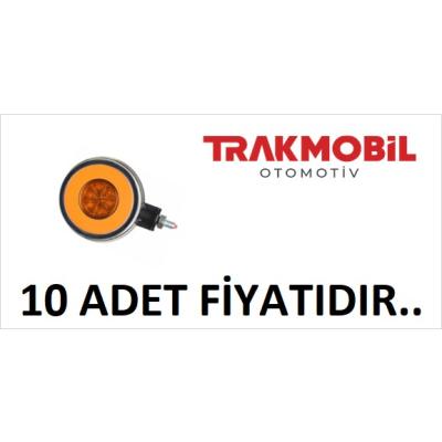 AYNA ALTI KÜPE LAMBA SİNYALLİ NEON (10 ADET) Sarı - Kırmızı