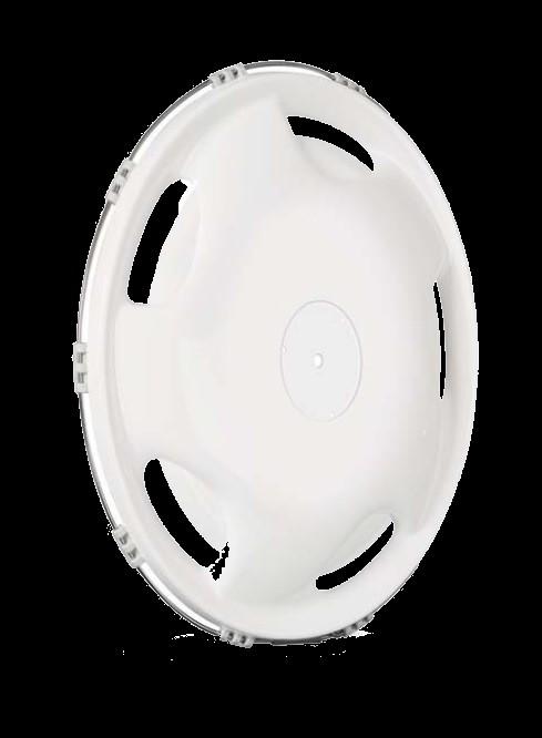 AYS 19,5 STAR MODEL PLASTİK JANT KAPAĞI BEYAZ ARKA