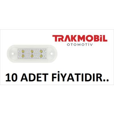 BASAMAK LAMBA 6 LEDLİ (10 ADET) Beyaz
