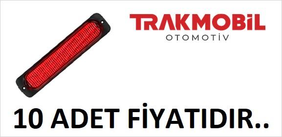 ÇAKAR LAMBA 24 LEDLİ UZUN TEK FONKSİYONLU (10 ADET) Kırmızı