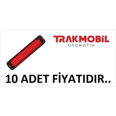 ÇAKAR LAMBA 24 LEDLİ UZUN TEK FONKSİYONLU (10 ADET) Kırmızı