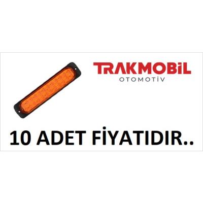 ÇAKAR LAMBA 24 LEDLİ UZUN TEK FONKSİYONLU (10 ADET) Sarı