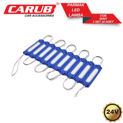 CARUB 24V 10 LU PARMAK LAMBA  MAVİ BALIK SIRTI