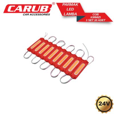 CARUB 24V 10LU PARMAK LAMBA KIRMIZI BALIK SIRTI