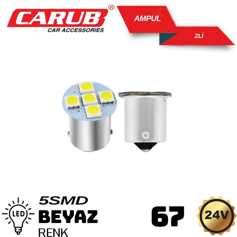 CARUB 24V 67 LED AMPÜL BEYAZ