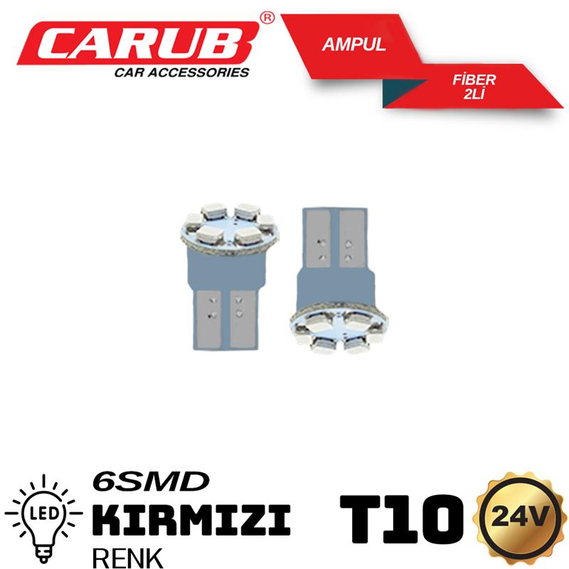 CARUB 24V DİPSİZ LED AMPÜL LAZER KIRMIZI