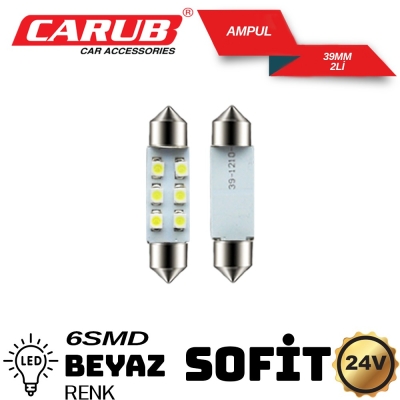 CARUB 24V SOFİT AMPÜL LED BEYAZ