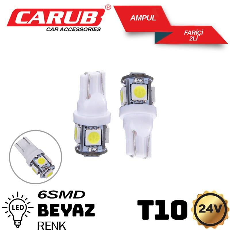 CARUB 24V T-10 DİPSİZ BEYAZ