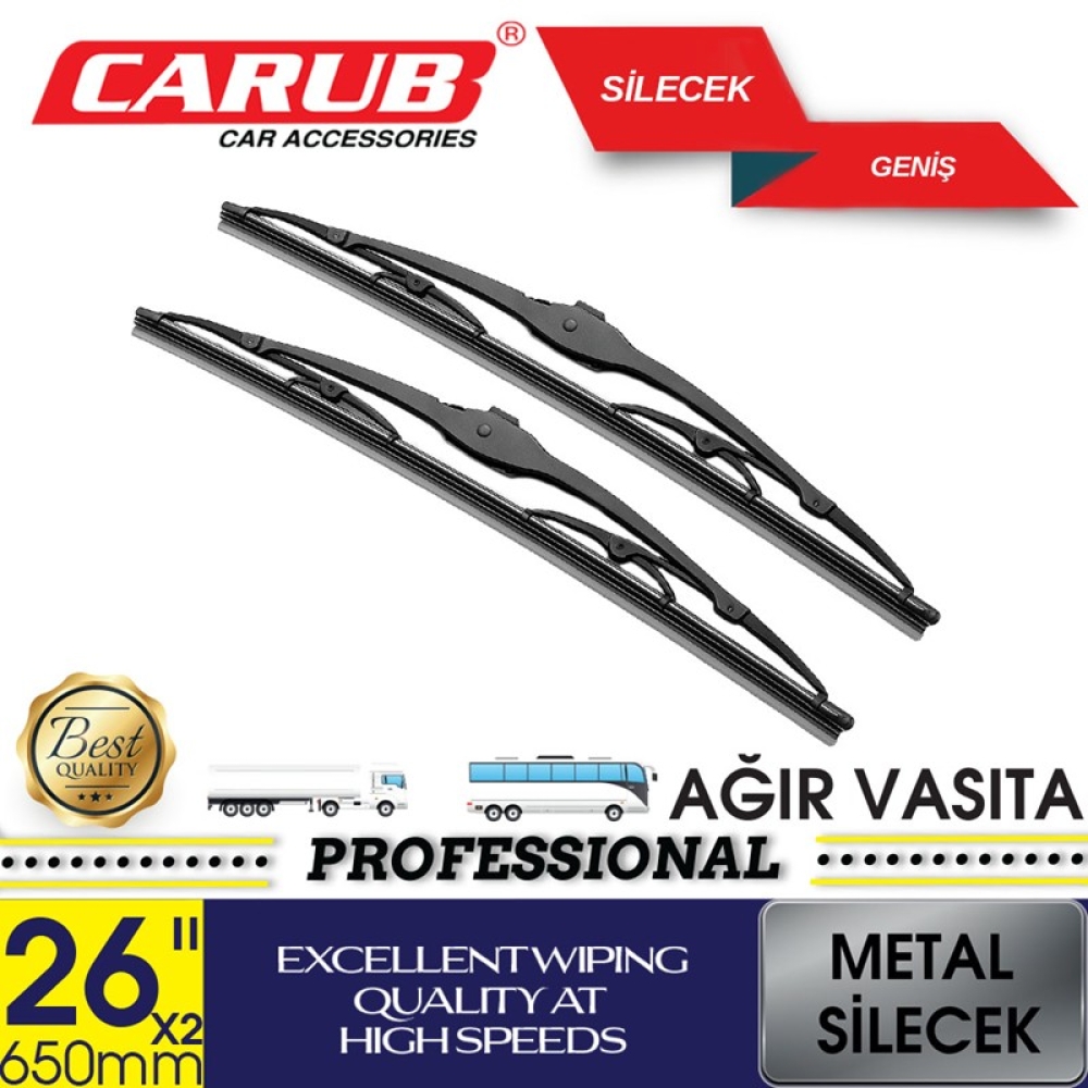 CARUB 650MM METAL EURO SİLECEK