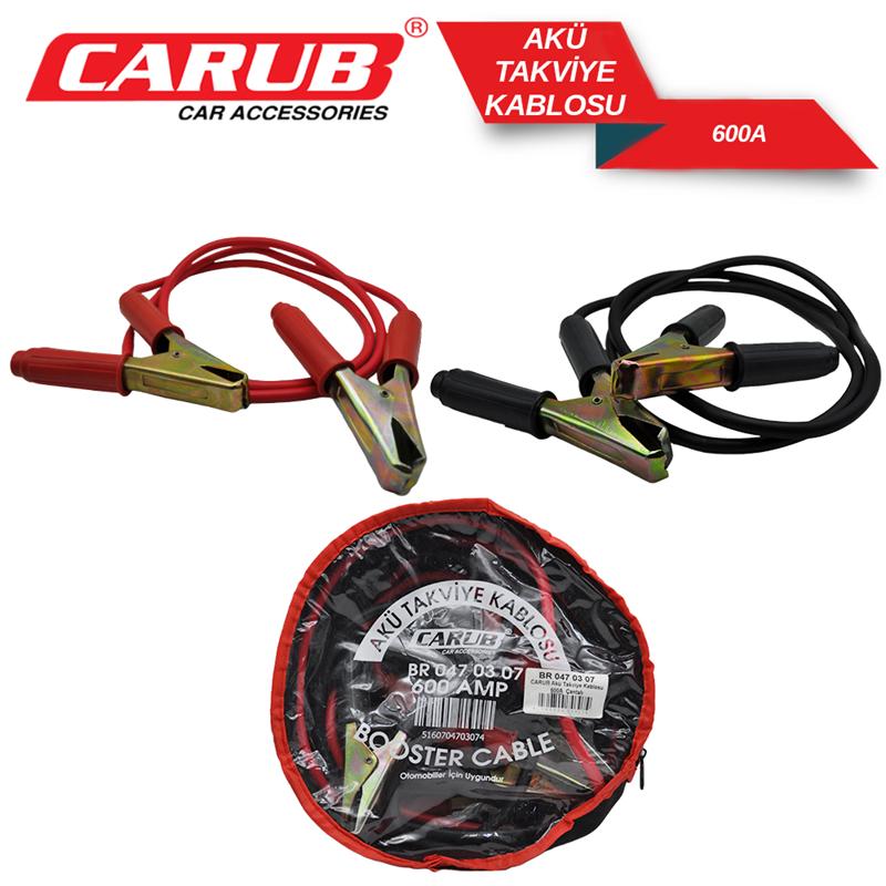 CARUB AKÜ TAKVİYE KABLOSU 600 A SET ÇANTALI