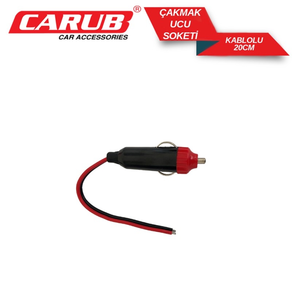 CARUB ÇAKMAK UCU SOKETİ KABLOLU 20 CM