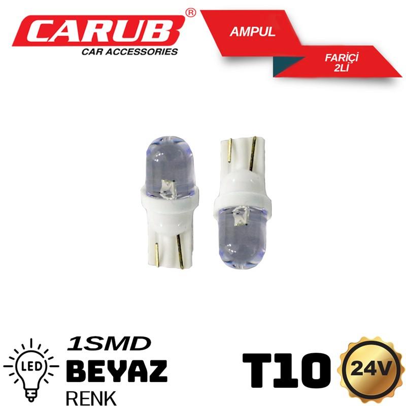 CARUB DİPSİZ AMPÜL 24V LED BEYAZ