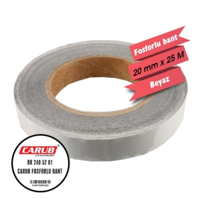 CARUB FOSFORLU BANT BEYAZ 2 CM X 25 MT