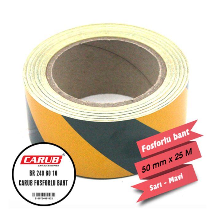 CARUB FOSFORLU BANT ÇAPRAZ SARI HAKİ 5CM X 25 MT