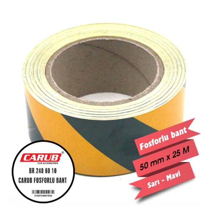 CARUB FOSFORLU BANT ÇAPRAZ SARI HAKİ 5CM X 25 MT