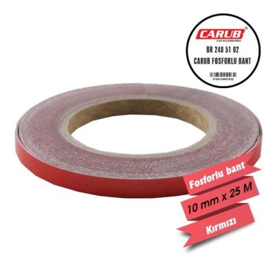 CARUB FOSFORLU BANT KIRMIZI 1 CM X 25 MT