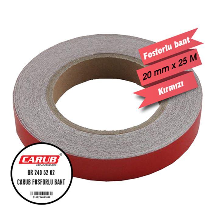 CARUB FOSFORLU BANT KIRMIZI 2 CM X 25 MT